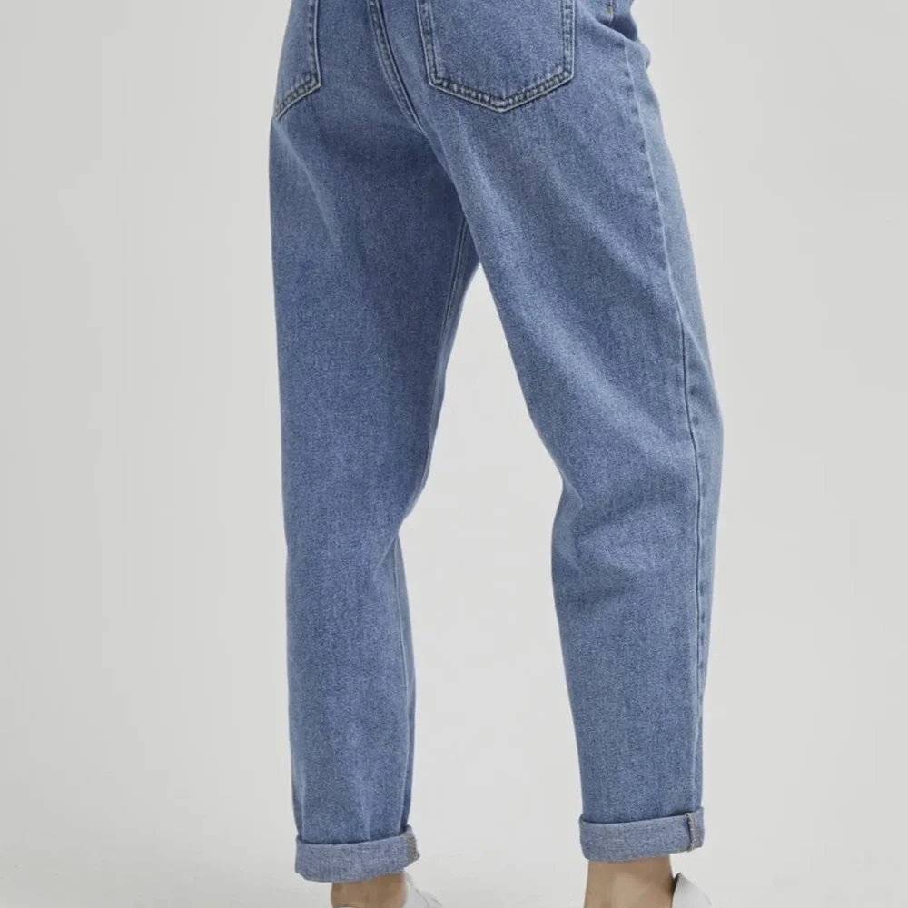 French Connection Size 8 90's Style Gaucho Style Jeans Vintage Blue Wash NWT MOM - Picture 2 of 6